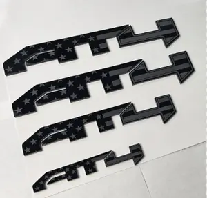 2020-2026 GMC Truck AT4 "American Flag Emblems (Set of 3) Optional Lower Grille Emblem (1)