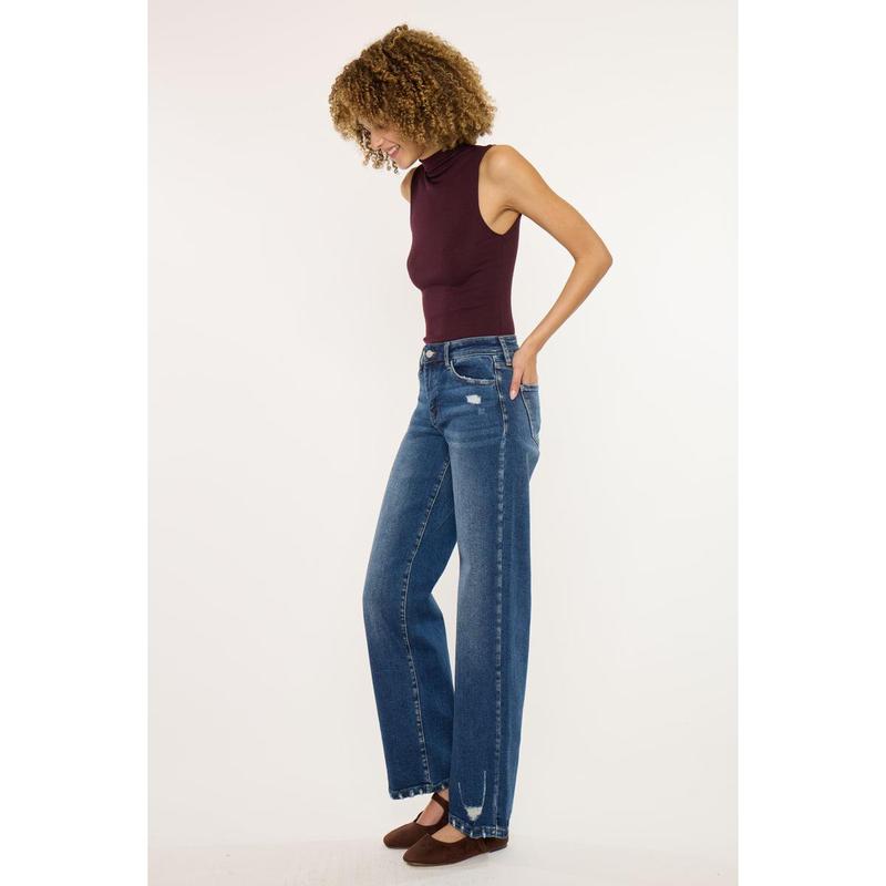 KANCAN - Dania Essentials Women's Denim High Rise Wide