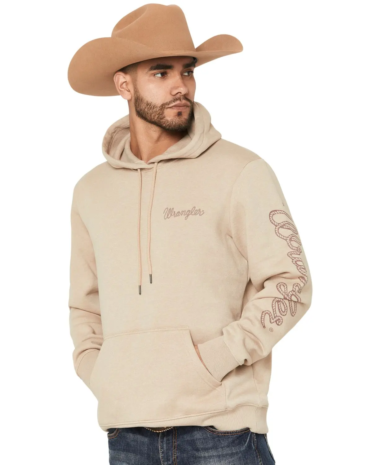 Wrangler Men's Men'S Logo Graphic Hooded Sweatshirt - 112365735