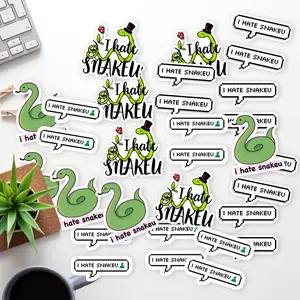 Stickers Pack 20 Pcs Jhope Skateboard i Waterproof Bumper Hate Bottle Colorful snakeu Water Aesthetic Guitar Vinyl Luggage Laptop Bike Car