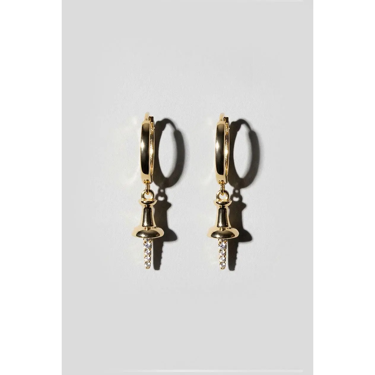 Pushpin Huggie Earring