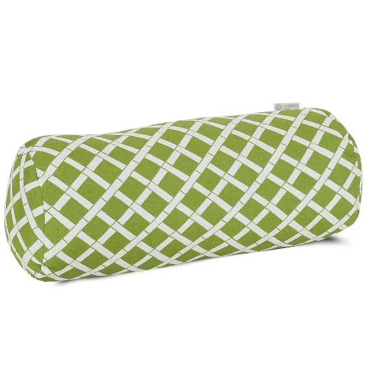 Majestic Home Sage Woven Polyester Round Bolster Pillow - 18.5 x 8 x 8 in, Stuffed Fade-Resistant Heavy-Duty Plush Fill, UV Protection, Indoor and Outdoor Use for Outdoor Sofas