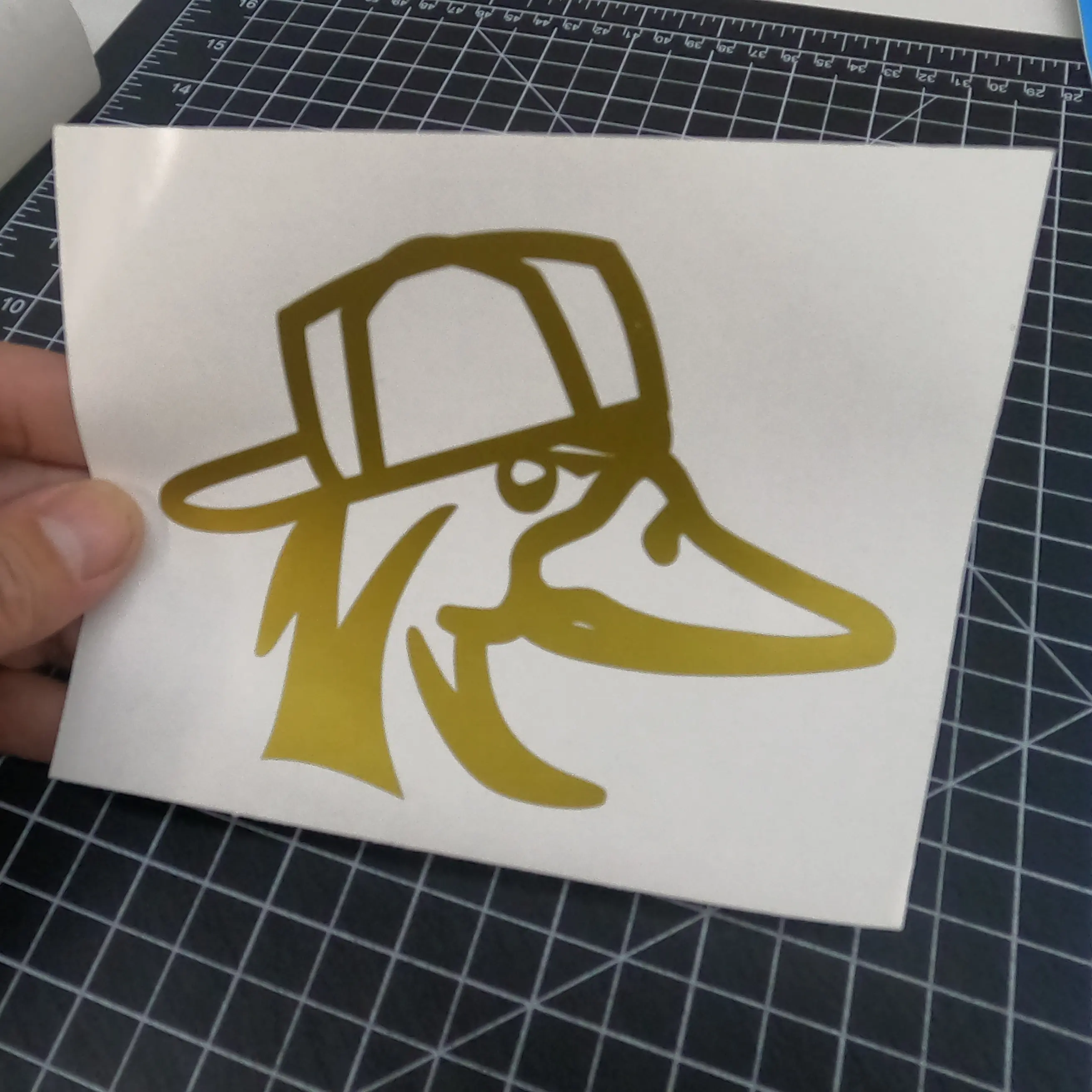 Duck with Backwards Hat Decal/ Sticker