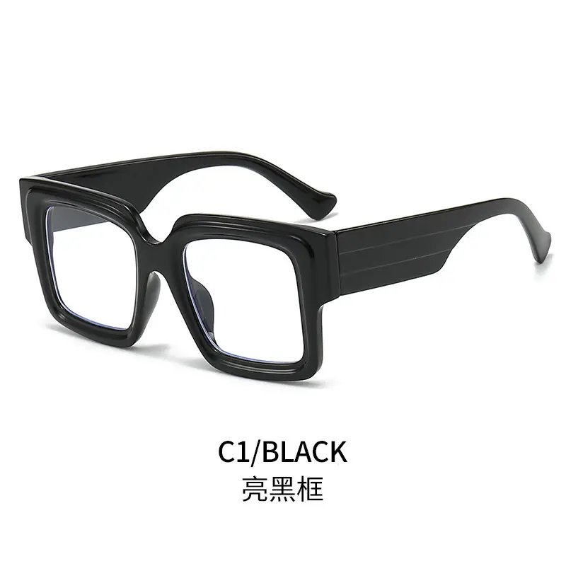 Transparent film with bright black frame