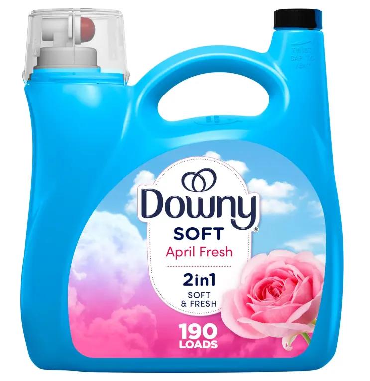 Downy Liquid Fabric Softener, April Fresh 2-in-1 Fresh & Soft, 140 Fl Oz, 190 Loads, Fabric Conditioner For Freshness And Softness
