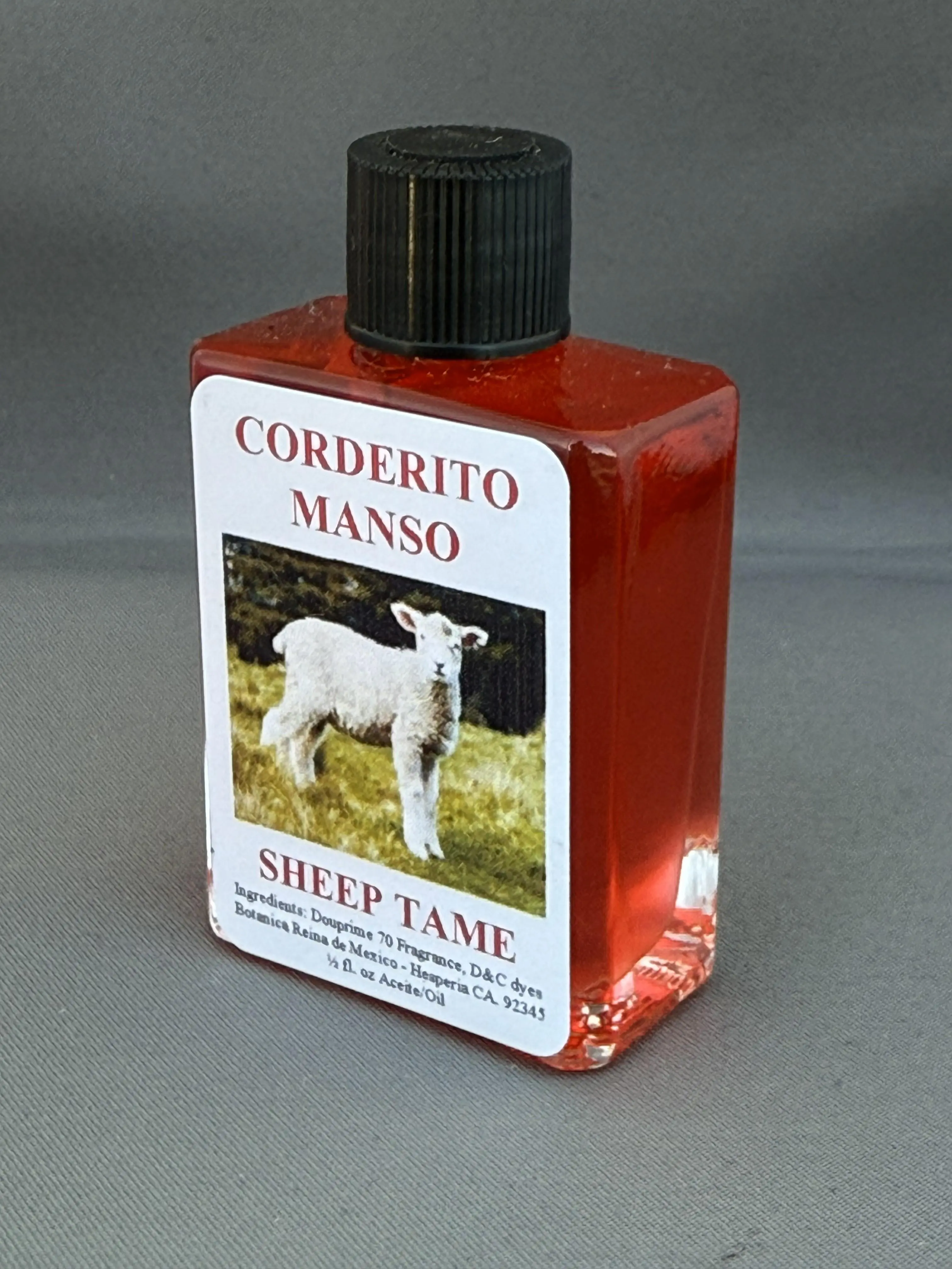 CORDERITO MANSO Aceite Espiritual / SHEEP TAME Spiritual Oil