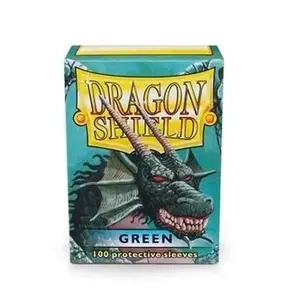 Dragon Shield - Standard Trading Card Sleeves (100): Green dragon shield