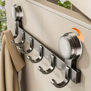 1 hole free adhesive door hook, U shaped hook, Strong load-bearing wall hook, suitable for door back/bathroom/entrance, Clothing hook and storage rack, bathroom storage, simple design, durable plastic, reliable installation, suitable for apartment res