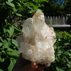 1.7lb 6" Inner Child Manifestation Clear Quartz Crystal Lightbrary Cluster Starbrary, Mali mcc2