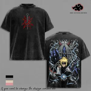 Minato Namikaze - NRT Anime T-Shirt Vintage Acid Wash Oversized Graphic Tee Streetwear Hokage Gift