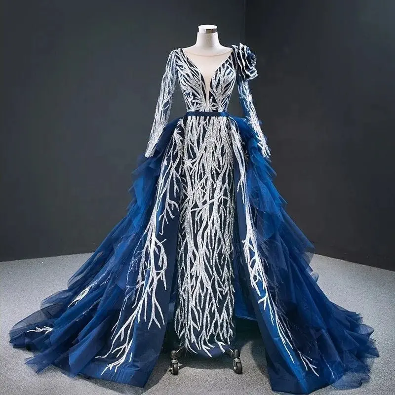 enchanted elegance dress Sage Tulle A-line Appliques Dress main image 0
