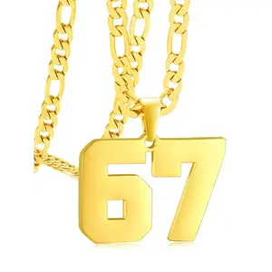 Men's and Women's Necklaces, pendant chain, Cuban chain necklaces, fashion digital jewelry, street fashion accessories