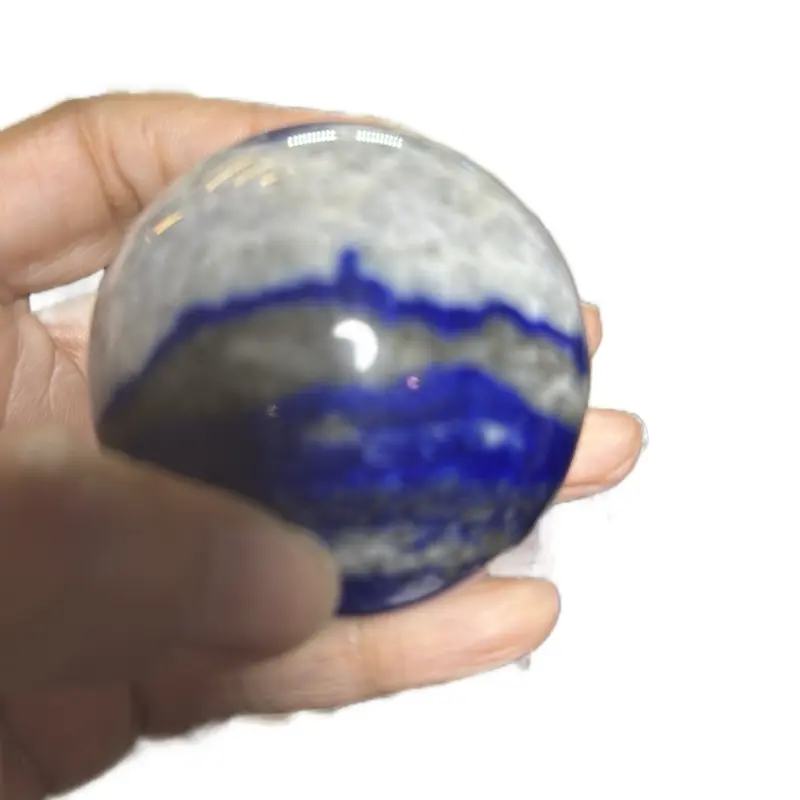 Natural Lapis Lazuli Gemstone - High-Quality Blue and Grey Crystal for Healing and Decoration uv reactive rock