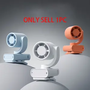 Mini Clip Fan with Digital Display, USB Rechargeable, Clip for Backpack Hat Umbrella, Portable Personal Cooling Device
