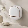 Soap Dish with Drainage Box, Wall Mounted Soap Holder forShower, Keep Soap Bars Dry, Waterproof soap Box with FlipLid for Shower, Punch Free Soap Bar Holder