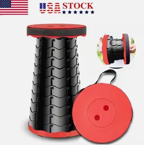 Folding Stool Portable Telescopic Chair Seat Camping Retractable Outdoor Fishing