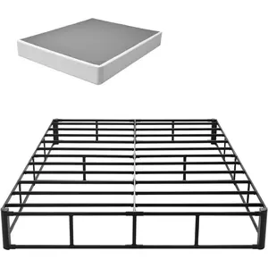 VEVOR Box Spring, King Size Bed Frame with Washable Fabric Cloth, Heavy Duty Metal Frame for King Bed, 9 in Mattress Foundation, 3500 lbs Max Weight Capacity, Easy Assembly, 79.1 Lx 75.8 Wx 9.1 H inVEVOR Super Brand Day