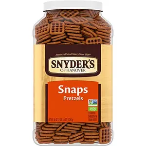 Snyder's of Hanover Pretzel Snaps, 46 Oz Canister