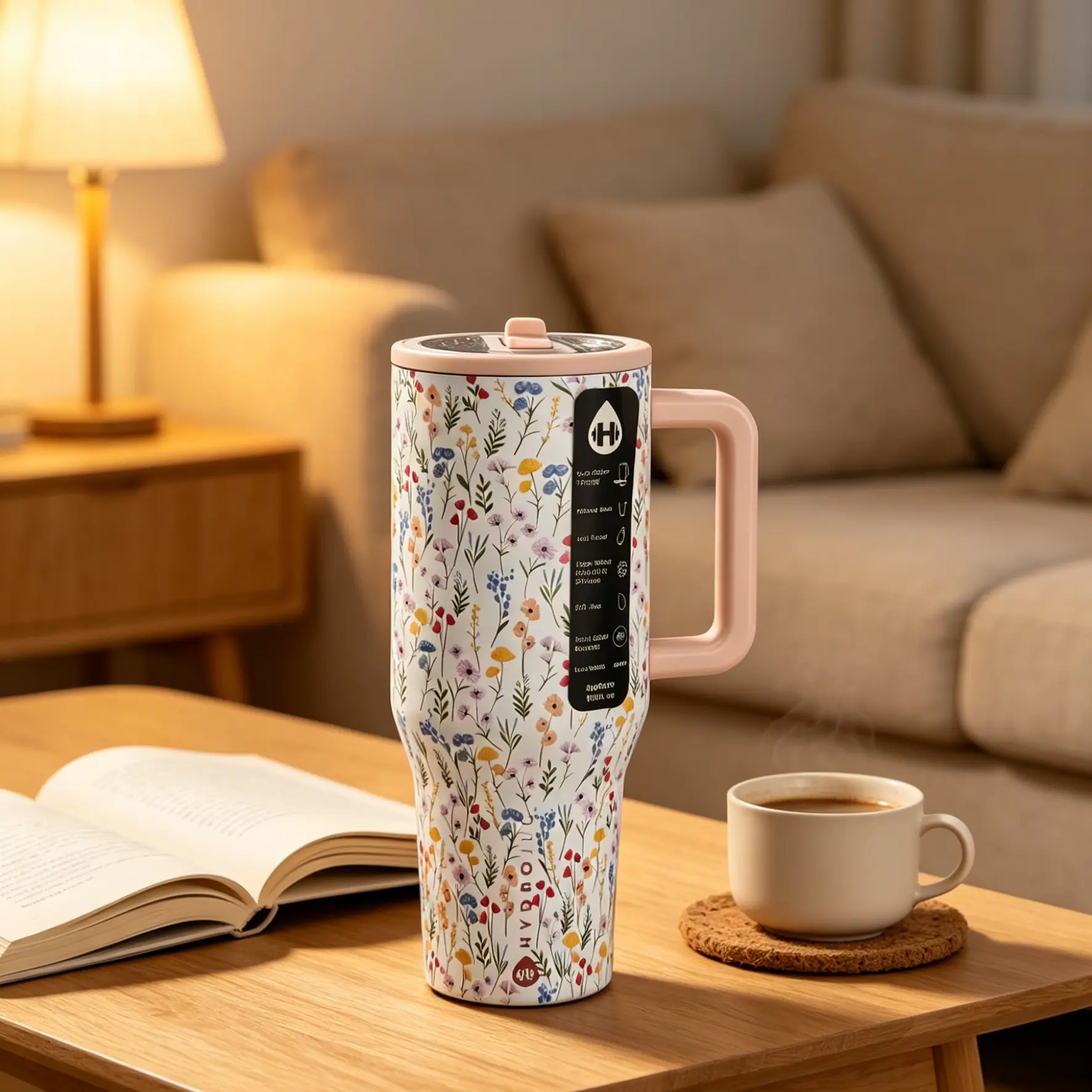 HydroJug Traveler 40 oz Wildflower Assortment Insulated Stainless
