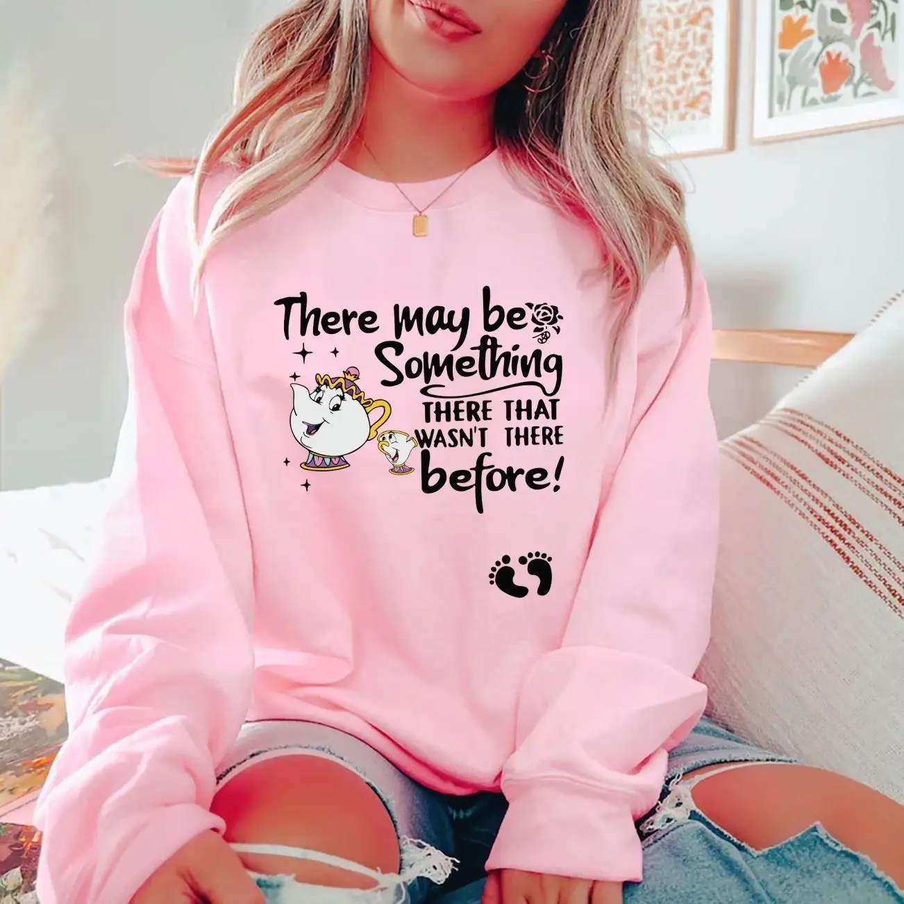 There May Be Something There That Wasn't There Before T-Shirt/Sweatshirt/Hoodie, Cute Pregnancy Announcement Shirt, Maternity Shirt, New Mom Gift