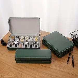 1pc Watch Storage Box with Flip Cover Design, Dustproof Velvet Lining Display Case for Mechanical Watches, Suitable for All Users