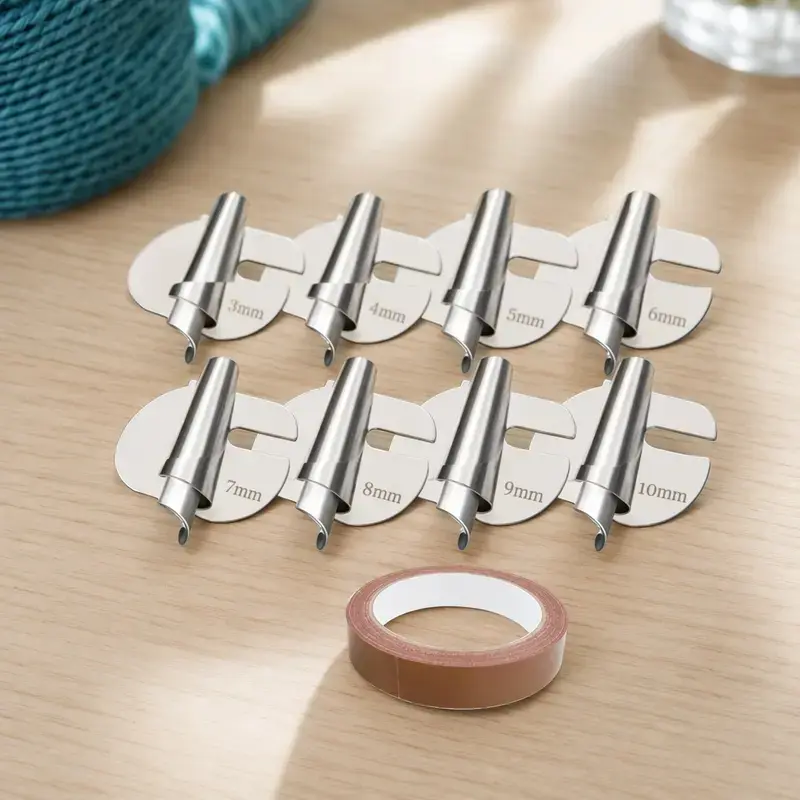 8 Set Sewing Rolled Hemmer Foot,8 Sizes Rolled Hem Presser Foot,Wide Hemming Machine Rolled Hem Pressure Foot,Hand Industrial Sewing Machine Sewing Accessories,Tools & Hardware sohochic