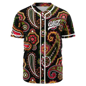 Paisely Griz baseball Jersey
