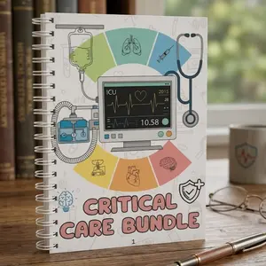 115+ Critical Care Bundle, 40+ Topics, ICU Nurse Tools, Intensive Care Nursing, Nursing Study Pack, Clinical Nurse Tools