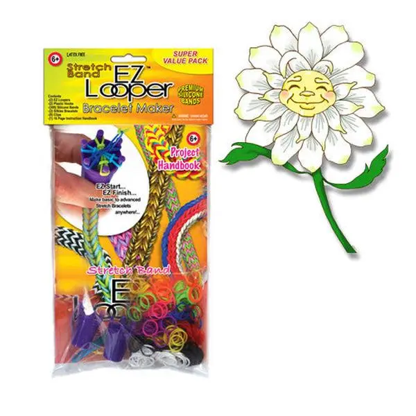 EZ Looper Bracelet Making Value Pack, Rubber Bands Included, Friendship Bracelets, Kids Craft Kits, Jewelry Making
