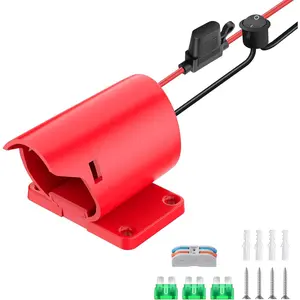 1 Packs Adapter for Milwaukee M12 Battery Adapter 12V Battery Conversion Kit with Switch, Fuse & Wire Terminals, 12AWG Wire, Power Connector for DIY Rc Car Toys and Robotics