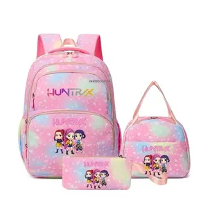 2026 New KPop Demon Hunter Large Capacity Backpack Cartoon Cute School Bag