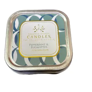 Peppermint and Eucalyptus Scented Massage Candle with Anti-Aging Properties for Personal Care Decor Ornaments