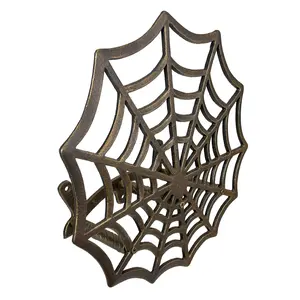 Organize and decorate your garden with this XL cast iron Spider Web Hose Holder. Durable, bronze-finished, easy to install, and perfect for keeping hoses tidy and your outdoor space stylish