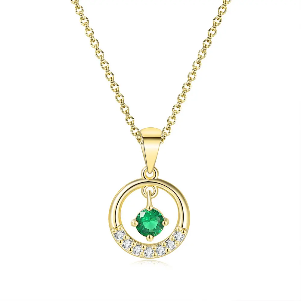 Solid 14k Gold Malachite Necklace, Sterling Silver Wedding Necklace Unique Stone Emerald Necklace Delicate Green Charm Necklace Pendant Gift