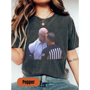 [Sale up to 50%] [Free Ship] Dan Hurley Heated Moment Comfort Color T-Shirt – Headbutt vs Ref, March Madness Tee, Basketball Shirt Victory Pose Sports Fan