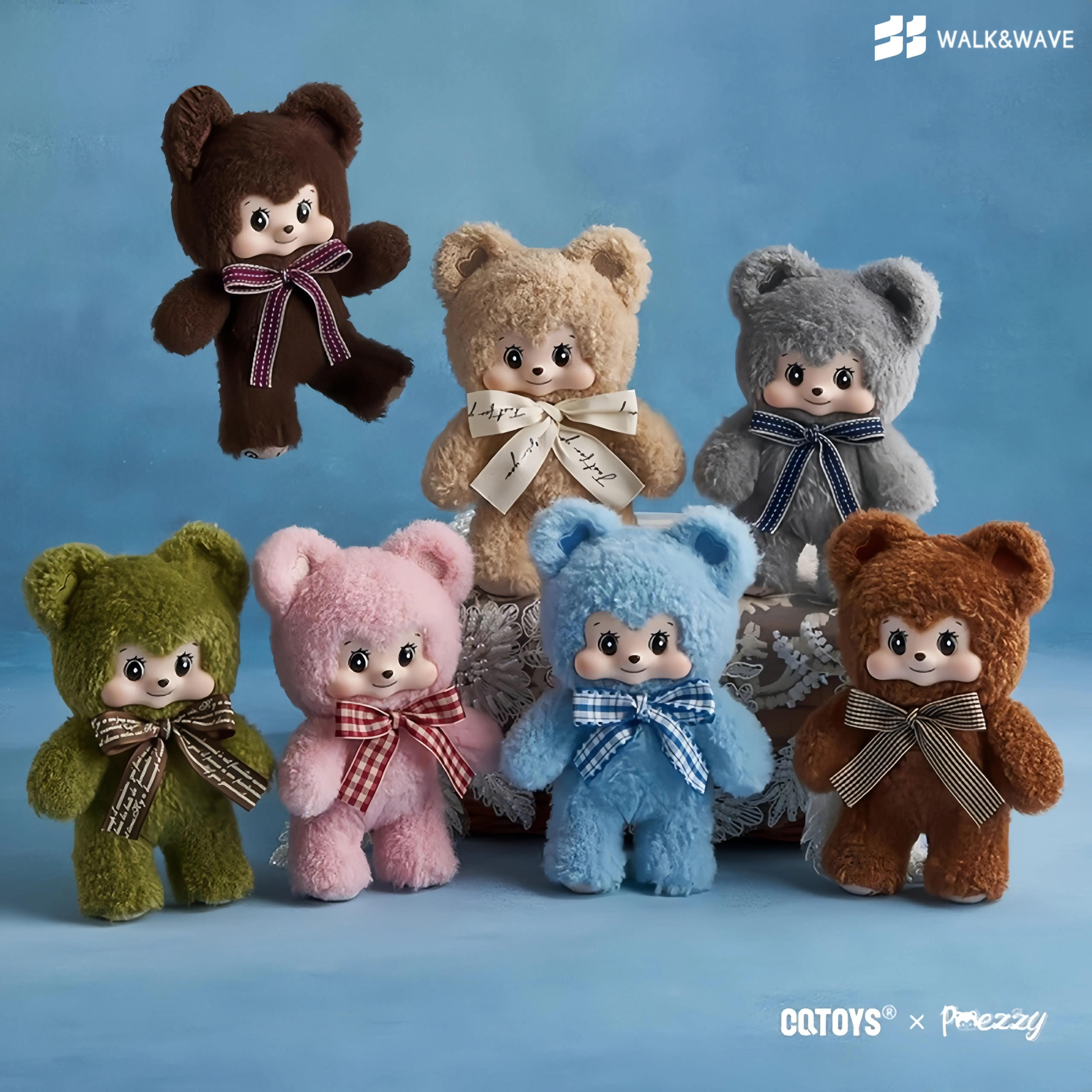 Live】Pezzy- Bear's Gift Haridmade plush Blind Box,Adorable