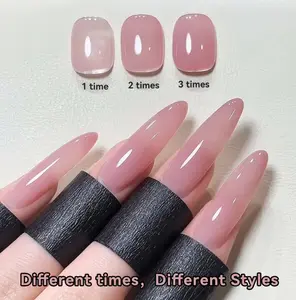Xeijayi New Popular Nail Gel 15ml Semi Permanent Nail Art Soaking LED Nail Salon DIY Gel M012 Soft Mauve Matte Finish Buildable Coverage