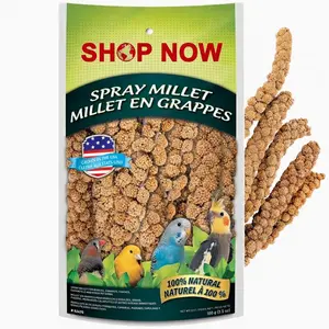 Millet Spray for Birds 3.5 Oz – Natural Treat for Budgies, Canaries, Finches & Cockatiels