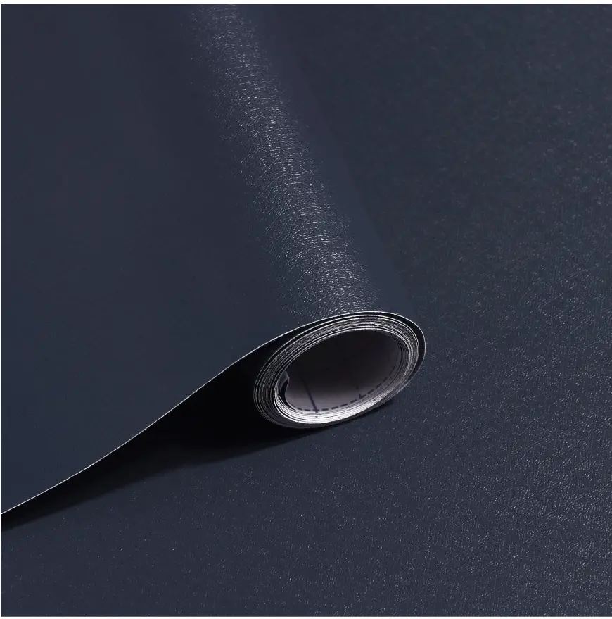 Peel and Stick Wallpaper Dark Blue Contact Paper Solid Color Wallpaper Decorative Self Adhesive Removable Wallpaper Modern Contact Paper for Wall Vinyl Roll 118"x17.7"