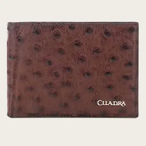 Cuadra Ostrich Bifold Wallet