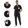 COZYFIT Men Scrubs Set - Luna Vital Set - Stretch V-Neck Scrub Top & Jogger Pant with 8 Pockets, Yoga Waistband, Anti-Wrinkle Scrubs for Men