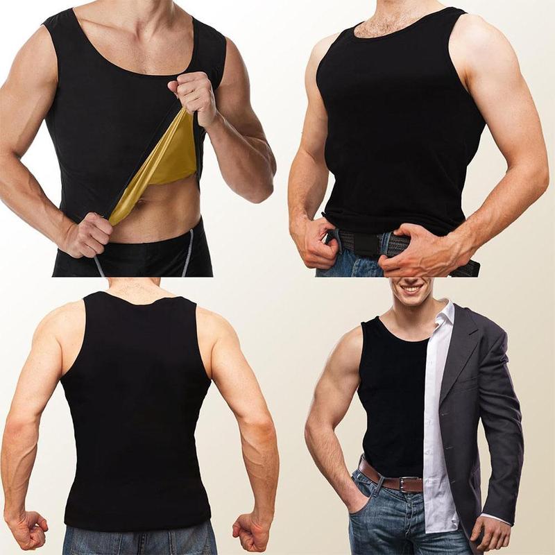 Sauna Vest for Men Waist Trainer, Sleeveless Mens Sweat Sauna Suit Shirt Compression Tank Top Sauna Vest for Men Waist Trainer, Sleeveless Mens Sweat Sauna Suit Shirt Compression Tank Top