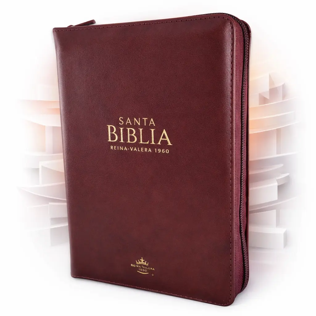 Biblia con Cierre Compacta 11 puntos RV1960 imit piel cafe con indice