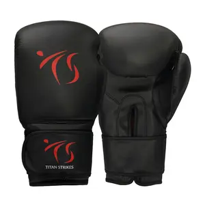 TITAN STRIKES Boxing Gloves for Men & Women Kickboxing Training MMA Muay Thai Sparring Punching Heavy Bag Workout Gloves with Extra Thick G-Shock Supreme Padding and Pre-Curved MPF Technology