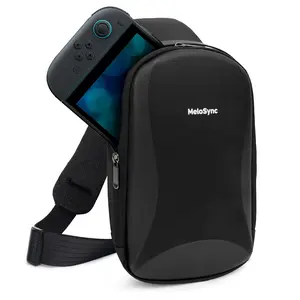 MeloSync Sling Crossbody Bag for Nintendo Switch 2 (2025), Switch OLED, Steam Deck - EVA Hard Shell Protective Case for Accessories