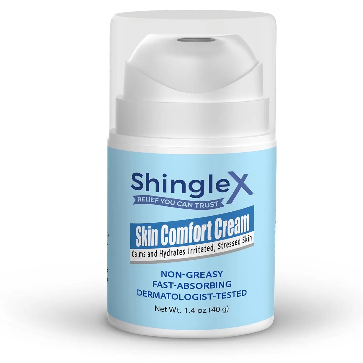 ShingleX Pain & Itch Shingles Cream - Fast Acting Relief for Tingling Burning Sensitivity - 1 oz Calming Formula for Irritated Skin - Gentle Potent for All Skin Types
