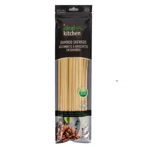 Ideal Kitchen Bamboo Skewers 12 Inch 100 Count BBQ Party Cooking Sticks