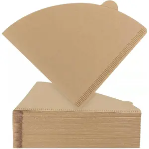 Coffee Filters, Size 02 Unbleached Cone Filters, 200 Count Disposable Natural Paper Filters 2-4 Cup, 02 Cone For Pour Over and Drip Coffee Maker
