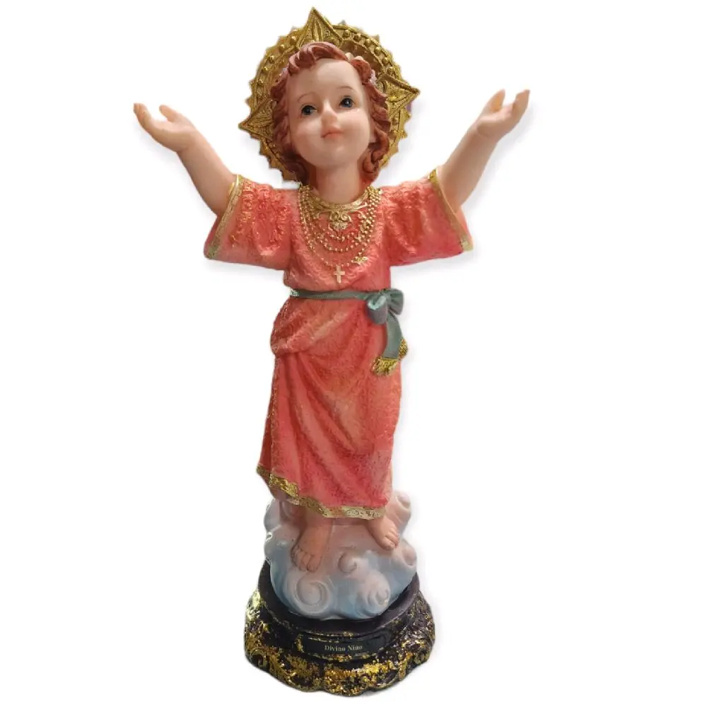 Divino Nino 12" Inches Tall 25556-12 - Detailed Figure Divine Child Jesus Brand New Statue Religious Decor Saint with Pattern Ornaments