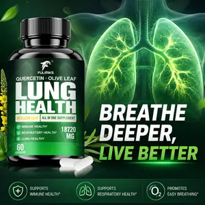 Fulimiks Lung Health 18720MG All In One Supplement Mullein Leaf Quercetin Olive Leaf For Respiratory Lung Immune Support 60 Capsules